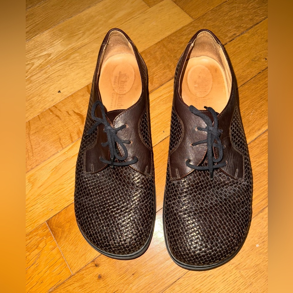 Highlander Brown Leather Men's Shoes made in Germany